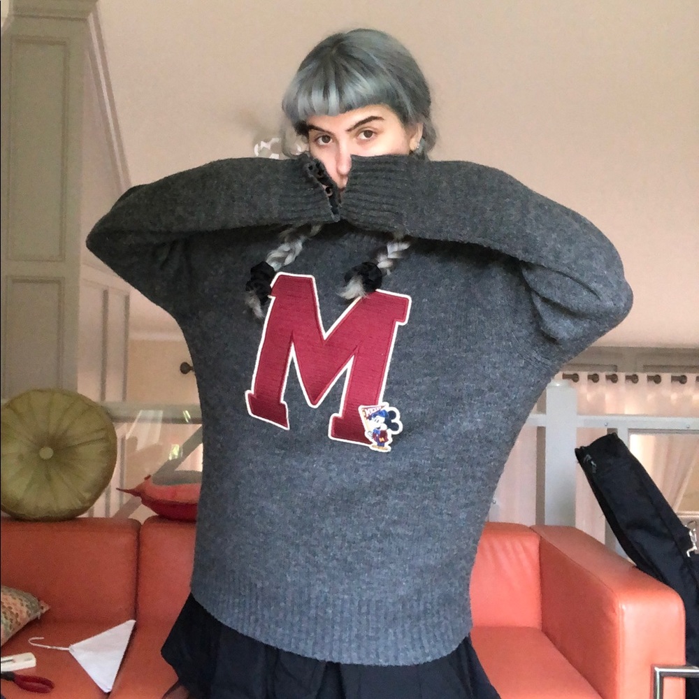 Mickey Mouse varsity sweater